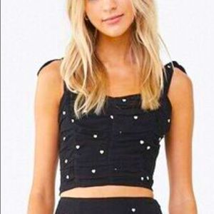 Heart Print Self-Tie Cami